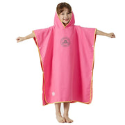 Kinderen Hooded Bad-Strand Poncho- Handdoek - Sneldrogend - Badjas Zwemhanddoek voor Kind