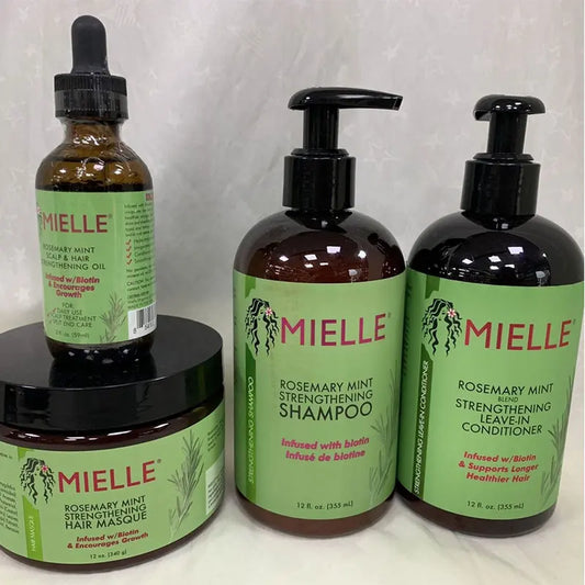 Mielle Organics Rosemary Mint Enhanced Hair Mask Essential Oil Strong Conditioner Moisturizing Repair Hair Care Shampoo